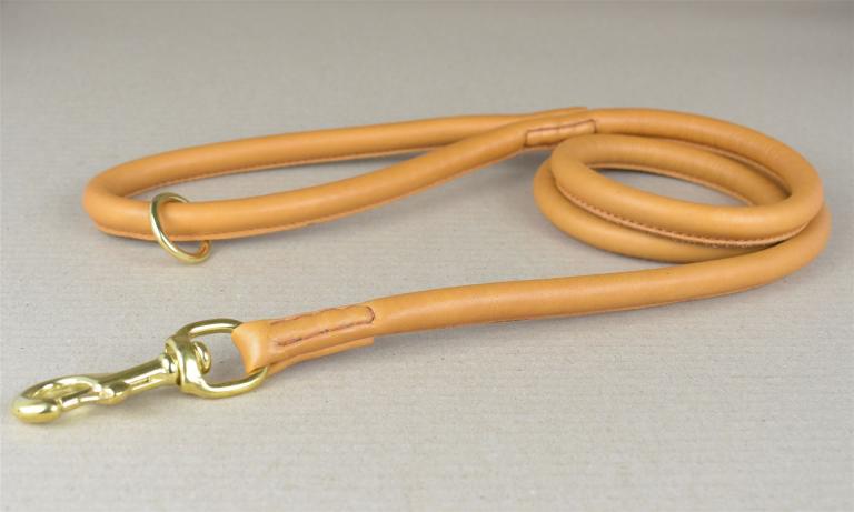 Rundgenähte Hundleine 130 cm.