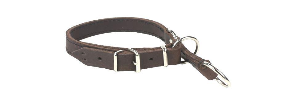 Zughalsband aus Leder / Zugstopp Halsband